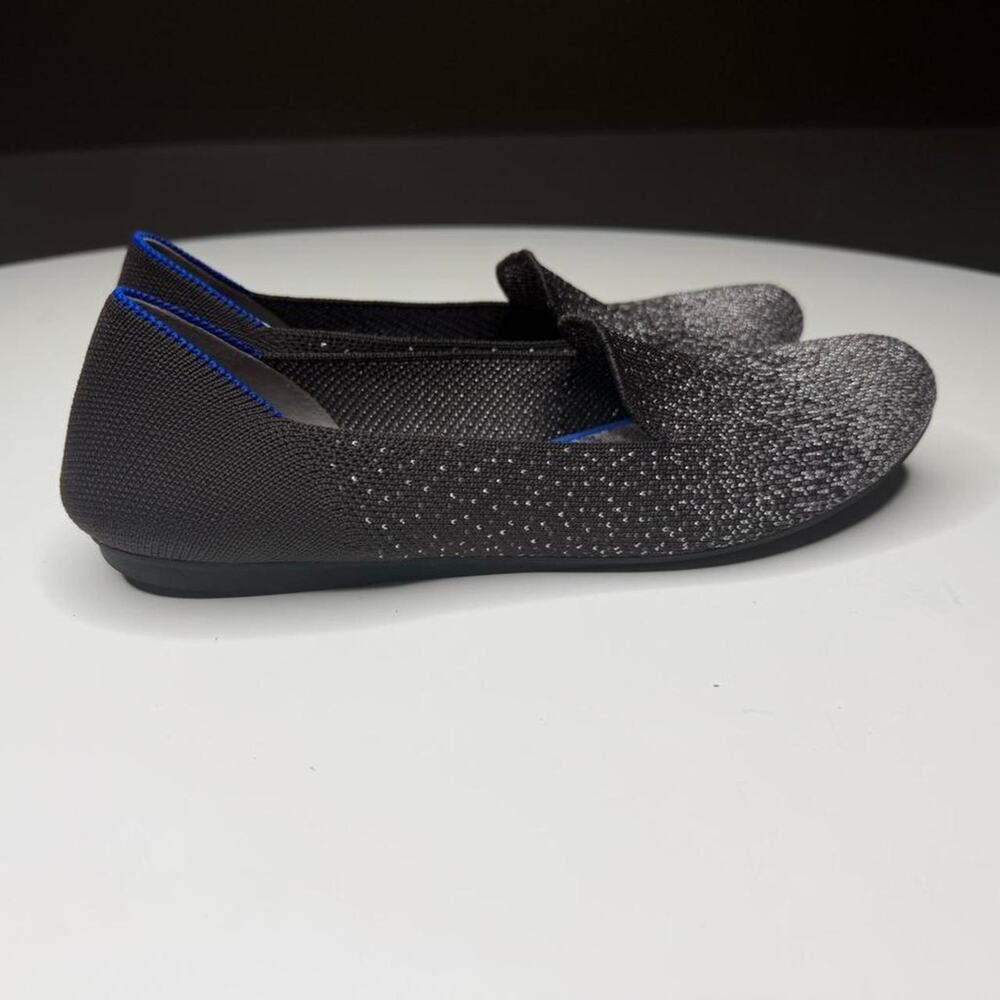 Rothy’s Metallic Ombre Pointed Toe Flats Sustainable Knit‎ Ballet Shoes Sz 8